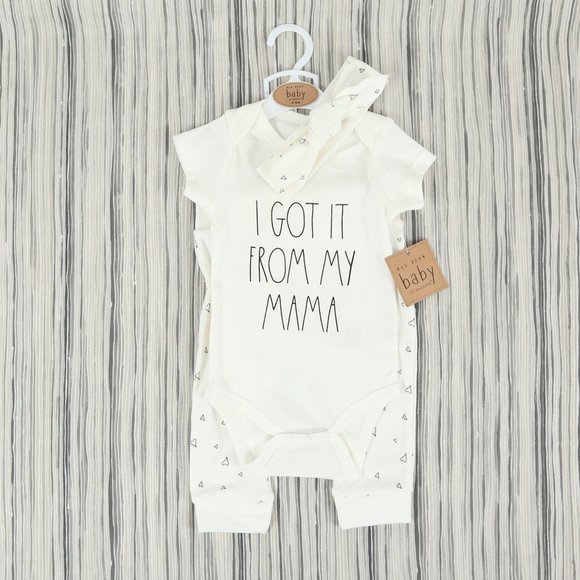 Rae Dunn Other - RAE DUNN 3 piece set, girl's size 6-9M